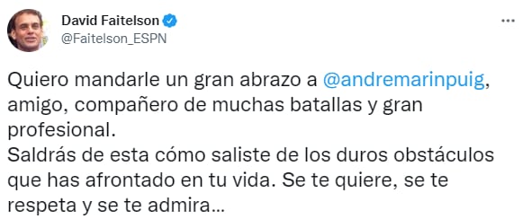 Mensaje de David Faitelson