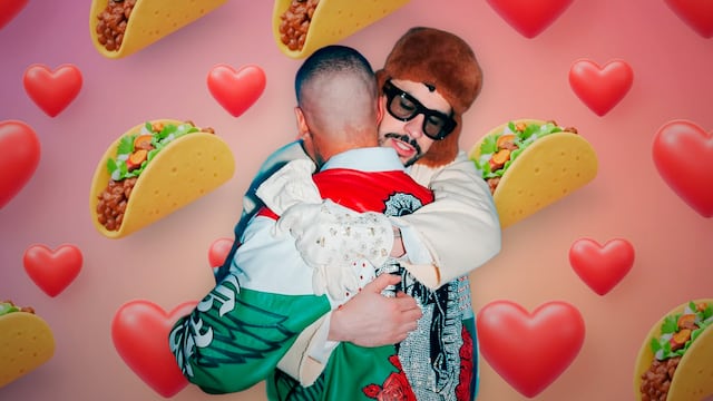 Bad Bunny y J Balvin celebran su reconciliación con tacos tras concierto en México
