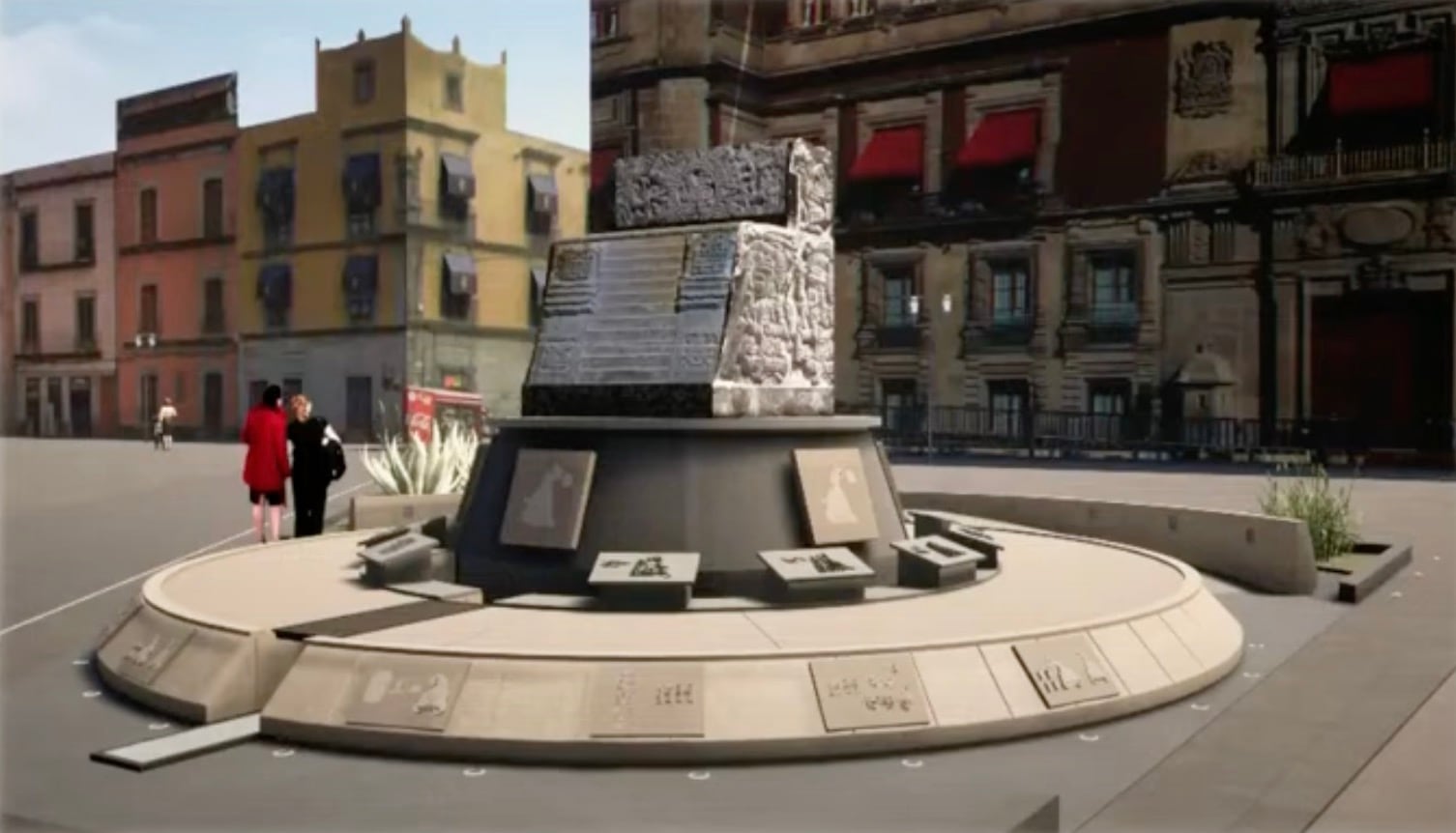 Monumento en honor a fundación México-Tenochtitlán