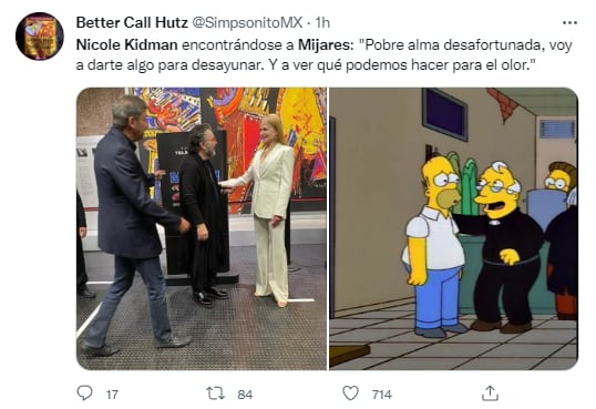 Meme por el saludo de Manuel Mijares y Nicole Kidman