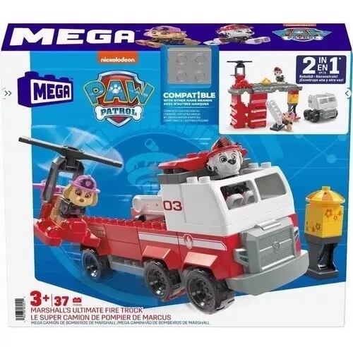 No es LEGO, pero este set de Mega Bloks de Paw Patrol en Mercado Libre de camión de bomberos vale su precio