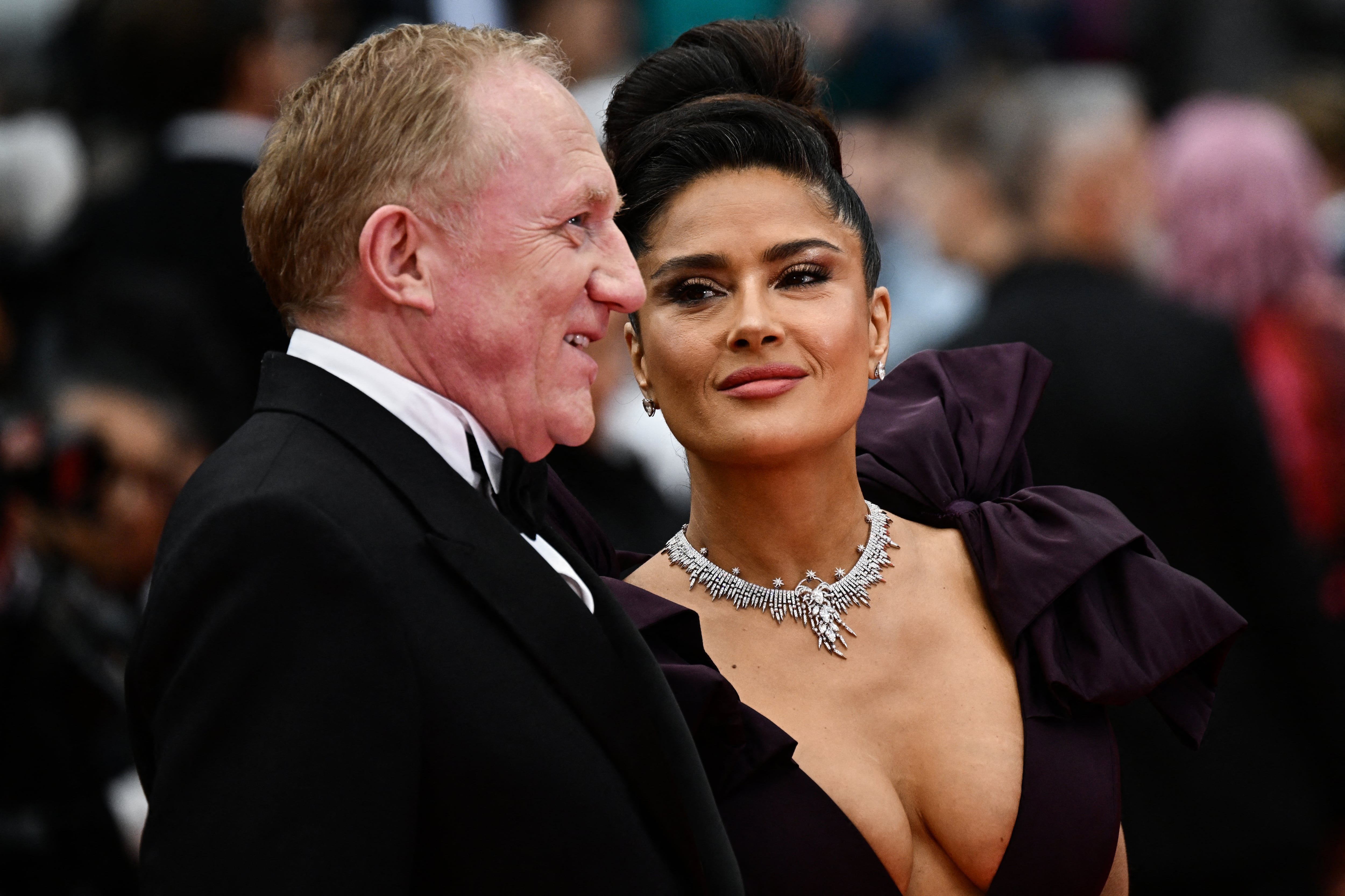 Salma Hayek y su esposo, Francois-Henri Pinault en el Festival de Cannes 2023