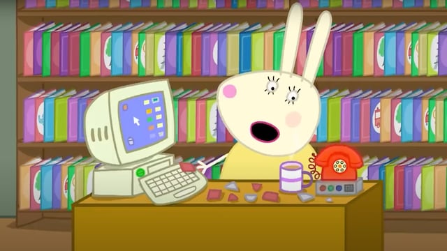 Los trabajos de la Señorita Liebre en Peppa Pig