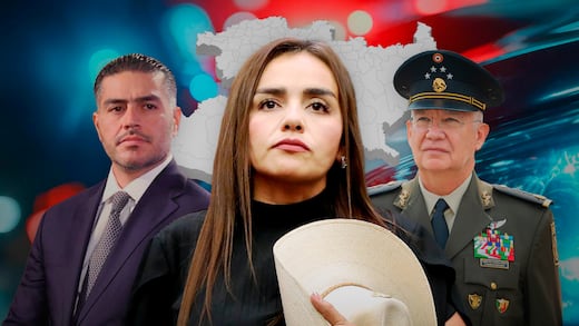 Harfuch y Ricardo Trevilla revisan con Grecia Quiroz el avance del Plan Michoacán