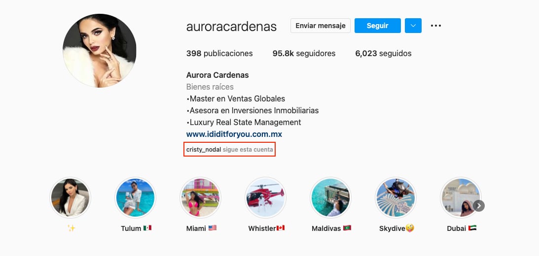 Perfil de Aurora Cárdenas