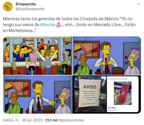 Escasez de vasos y palomeras de Barbie desatan memes de edición limitada