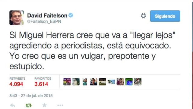 Exigen cese de Miguel Herrera tras agresión a Martinoli