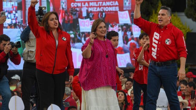 Xóchitl Gálvez en mitin en Toluca, Estado de México