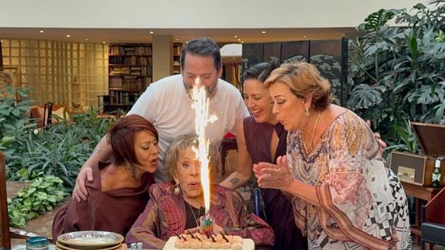 Silvia Pinal en su último Día de las Madres