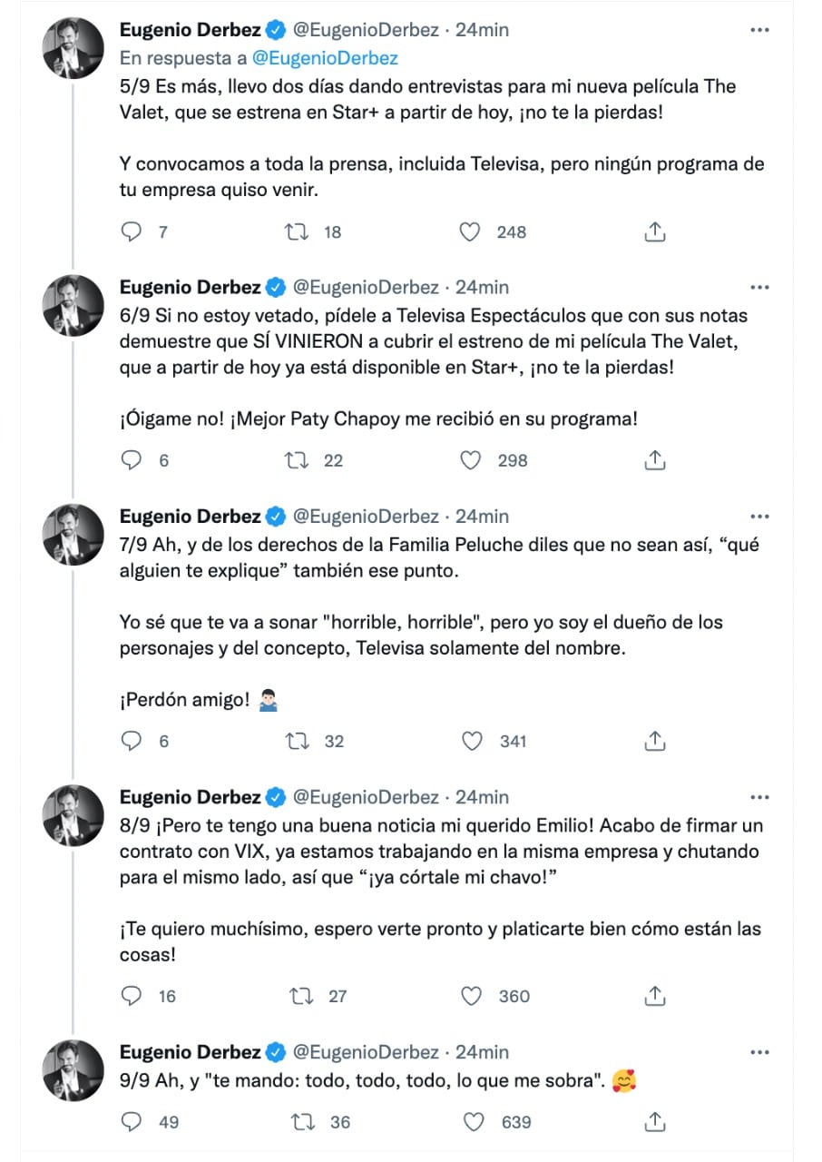 Eugenio Derbez, hilo