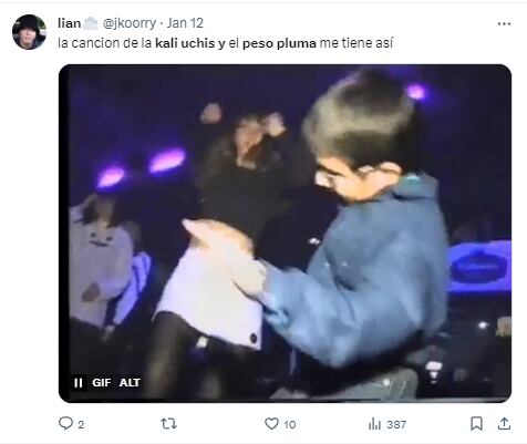 Memes de Peso Pluma y Kali Uchis por ‘Igual que un ángel’