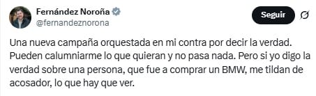 Fernández Noroña responde a acoso señalado por Azucena Uresti.