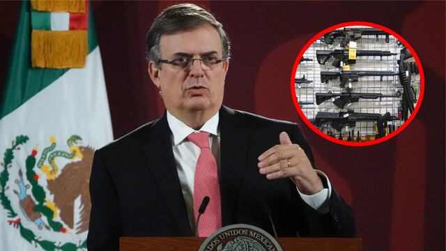 Marcelo Ebrard amenaza con alerta de tráfico de armas