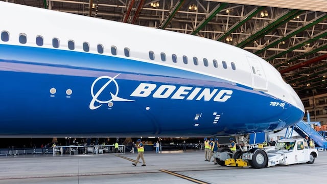 Avión de la fabricante de aviónes estadounidense Boeing