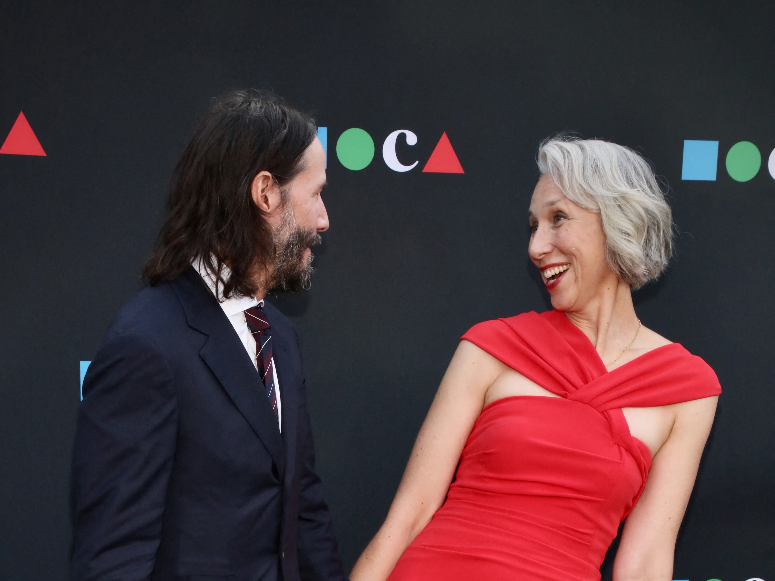 Keanu Reeves y Alexandra Grant.