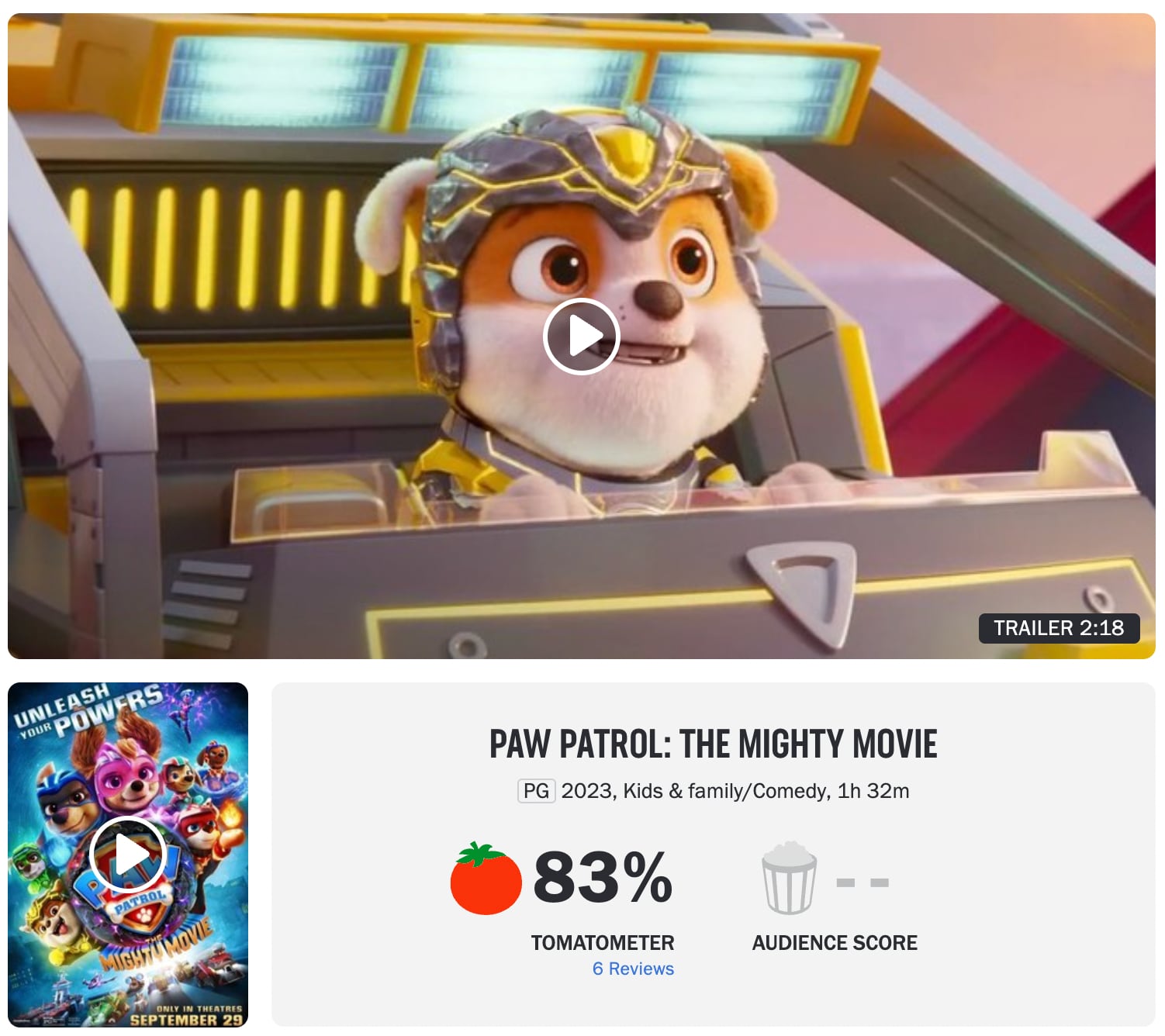 Paw Patrol La Súper Película
