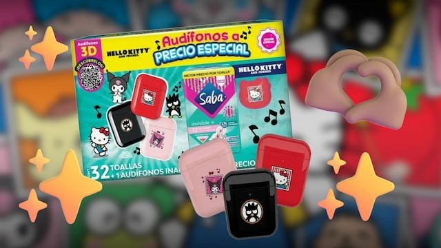 Audífonos de Hello Kitty y Saba