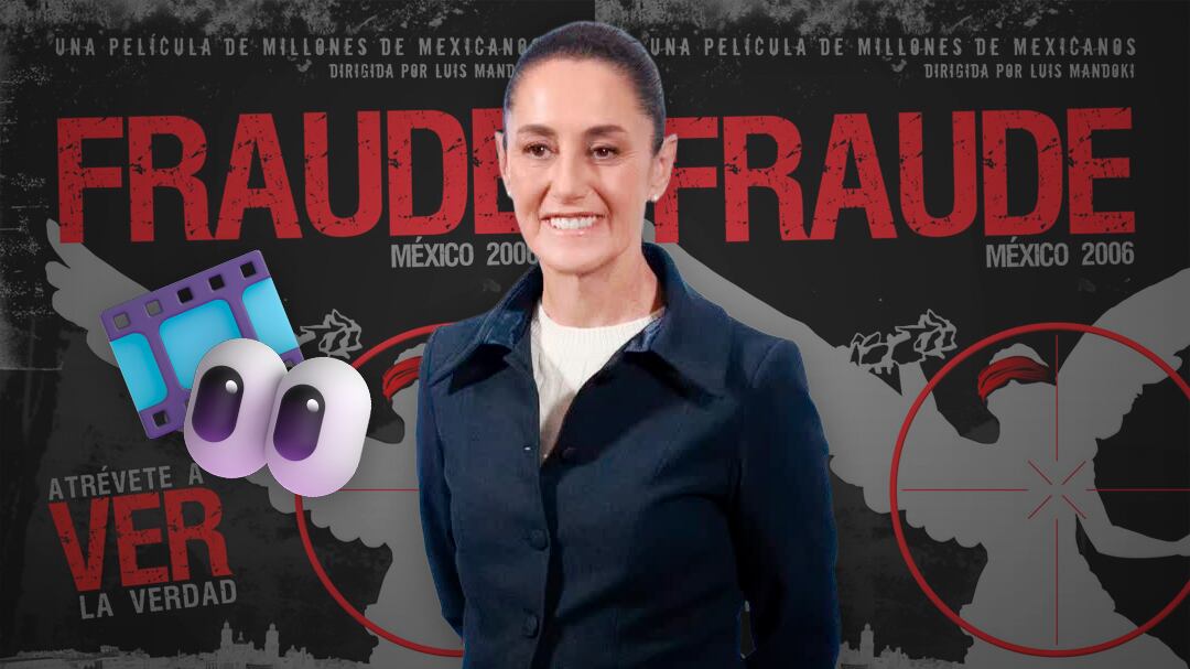Claudia Sheinbaum recomienda ver la película ‘Fraude: México 2006’ ante críticas por la reforma electoral