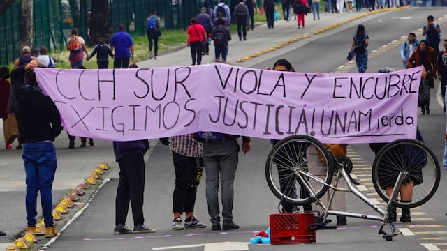Protesta por caso de violación en CCH Sur
