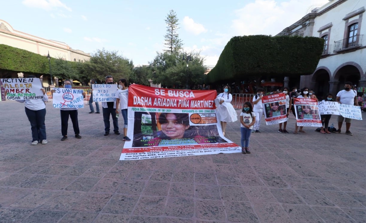 Protesta para localizar a Dasha