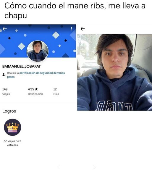 Mane Ribbs de conductor de Uber.