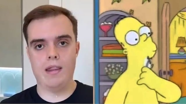 Comparan a Ibai Llanos con Homero Simpson tras afeitarse