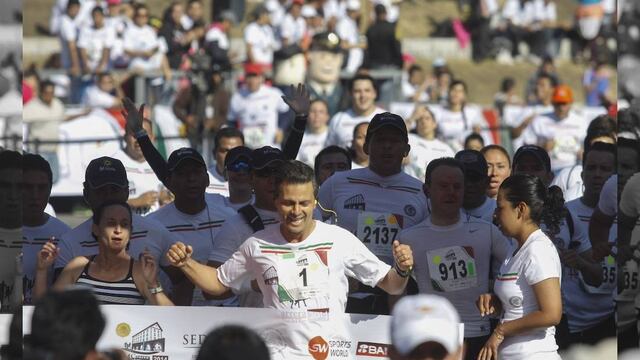 Participa Peña Nieto en la quinta Carrera Molino del Rey