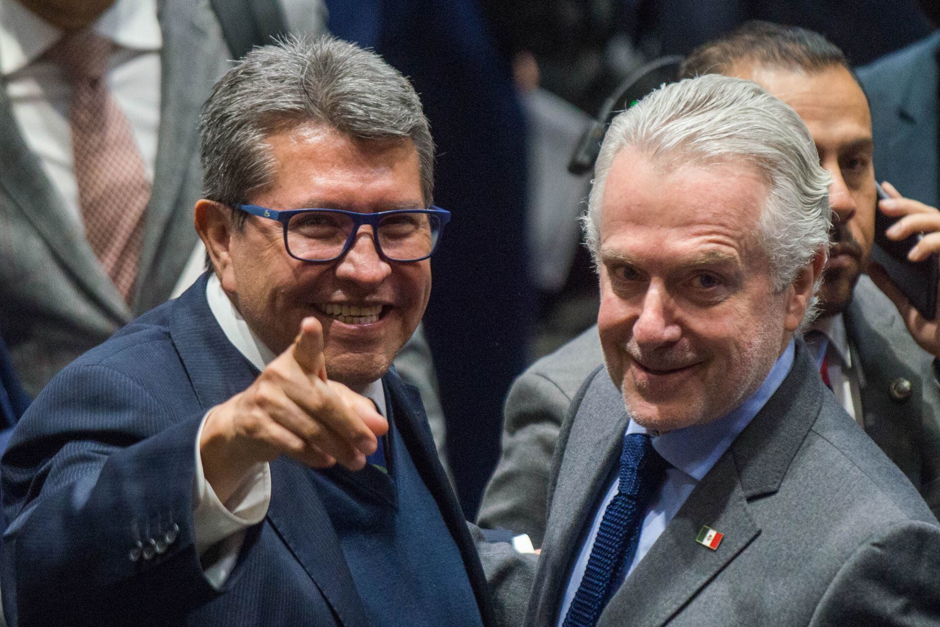 Ricardo Monreal y Santiago Creel