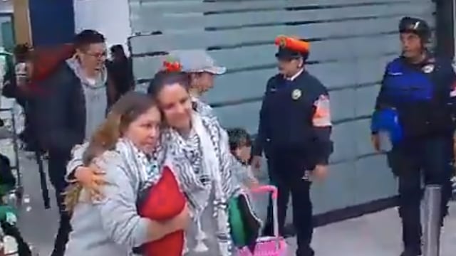 Llegan a México Sol González y Violeta Núñez, integrantes de la Flotilla Global Sumud