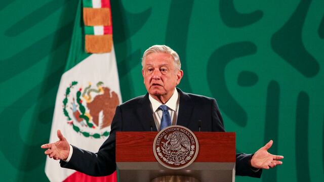 AMLO en su conferencia mañanera