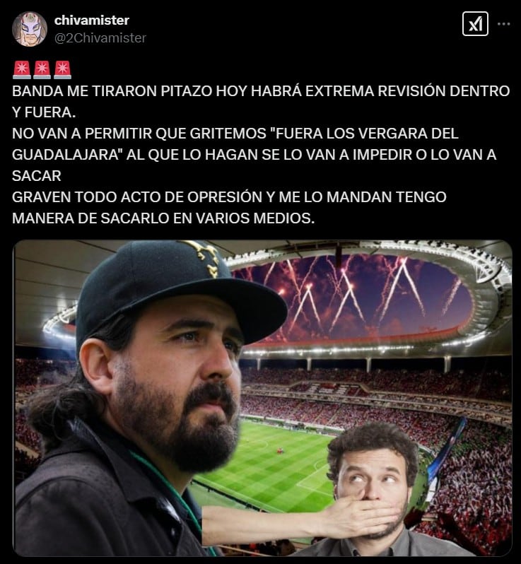 Directiva de Chivas busca reprimir la manifestación de sus fans