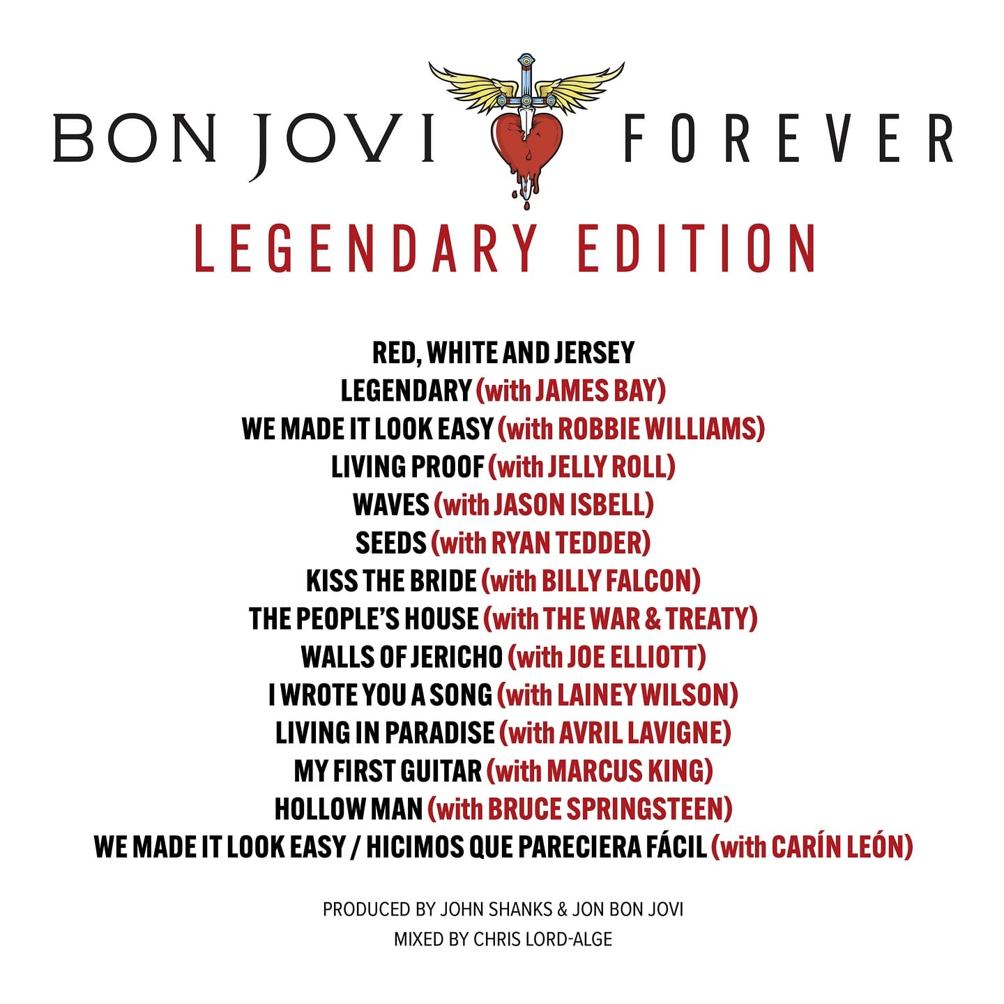 Disco Forever 'edición legendaria' de Bon Jovi.