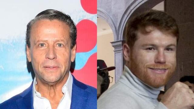 Alfredo Adame y Canelo Álvarez.