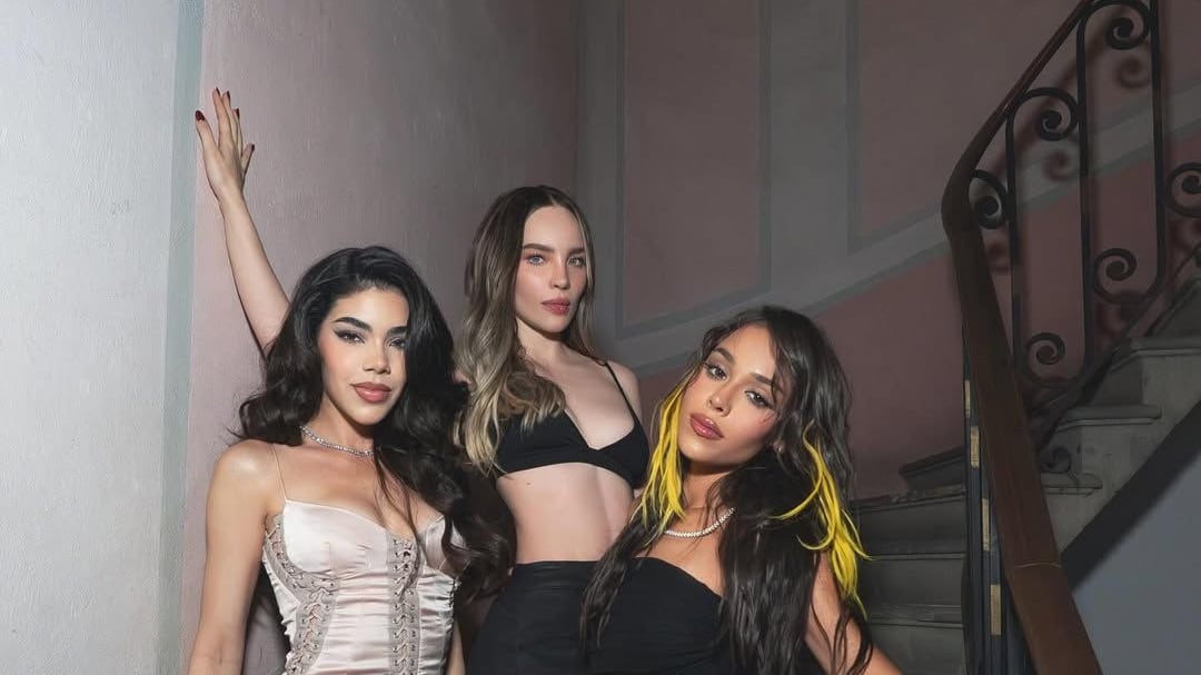 Danna Paola termina con el secreto de su nueva canción con Belinda y Kenia Os