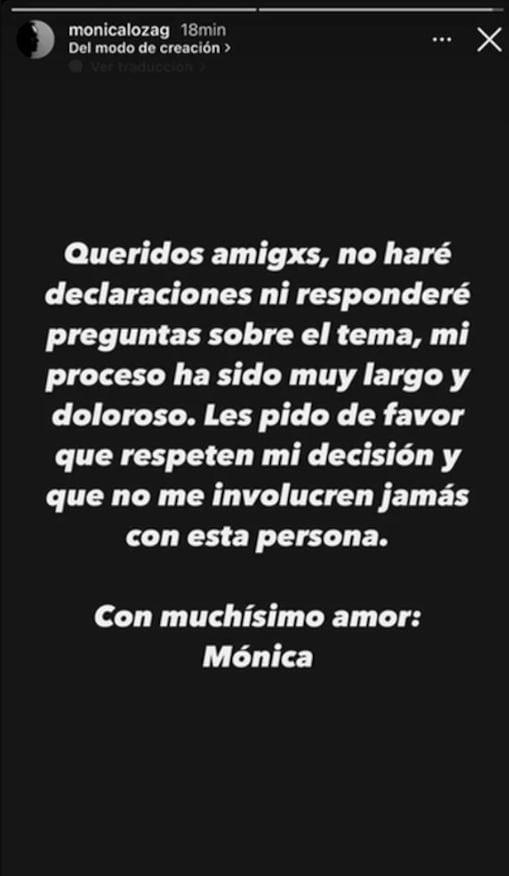 Mónica Loza pide que a no la relacionen con Ricardo O’Farrill
