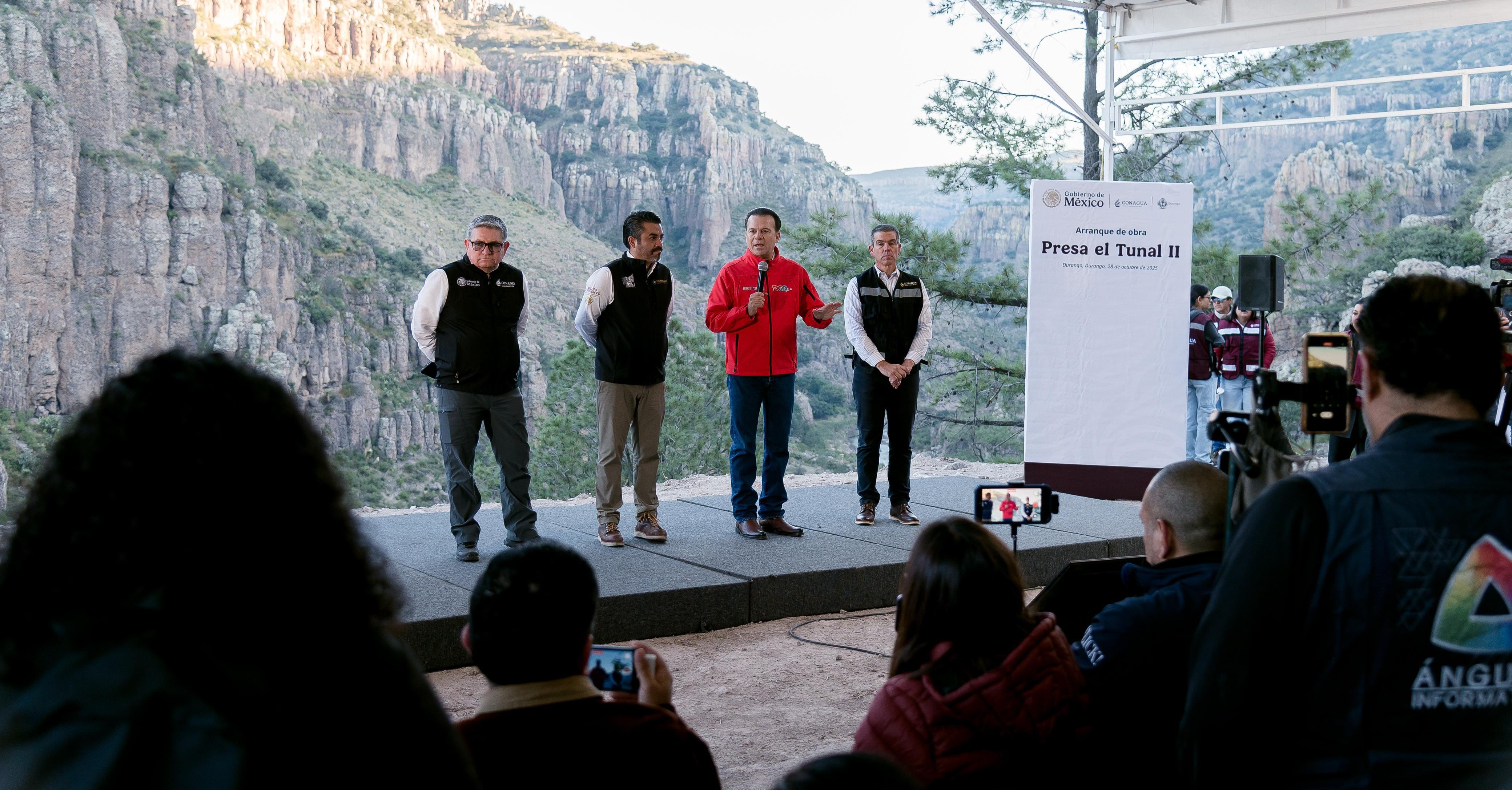 Durango asegura agua por 50 años con inicio de la Presa Tunal II.