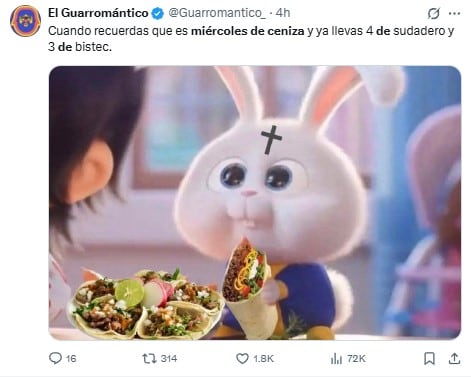 Memes por el miércoles de ceniza