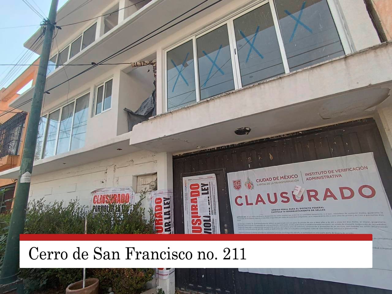 Alcaldía Coyoacán clausura cuatro obras ilegales en Campestre Churubusco.