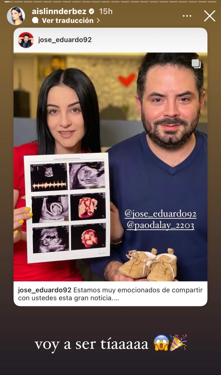 Las polémica reacción de Aislinn Derbez a la paternidad de José Eduardo Derbez