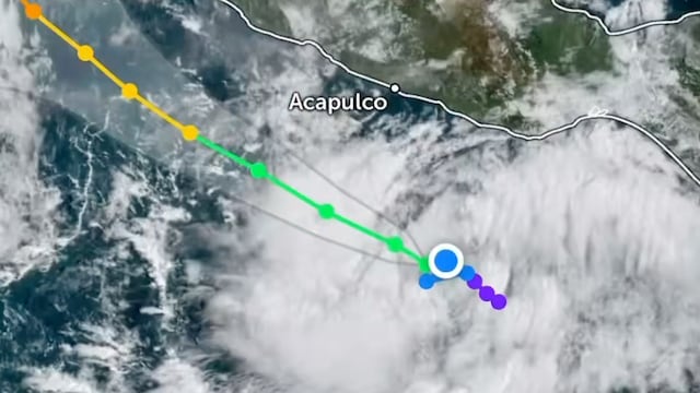 Trayectoria de la tormenta tropical Rachel