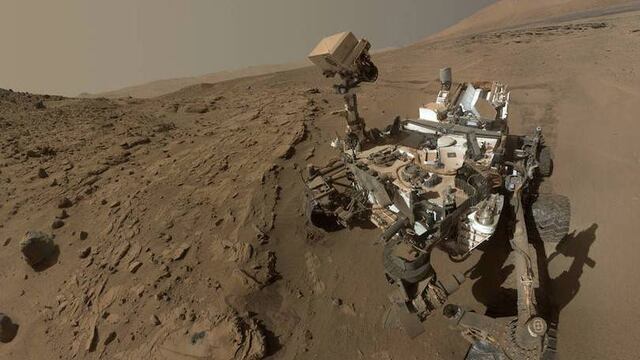 Curiosity de la NASA durante su estancia en Marte