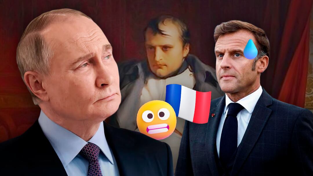 Vladimir Putin le recuerda a Emmanuel Macron cómo Rusia acabó con Napoleón