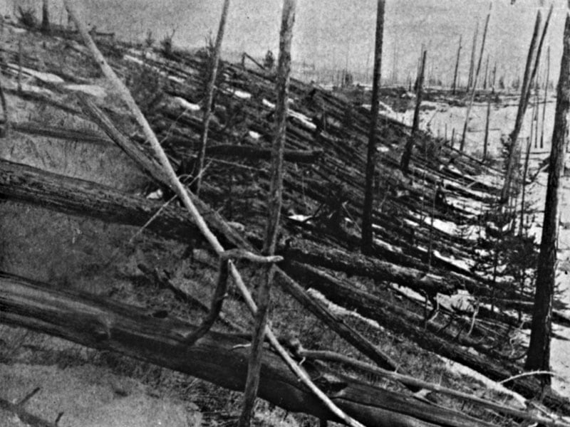 El asteroide de Tunguska en Siberia cayó el 30 de junio 1908