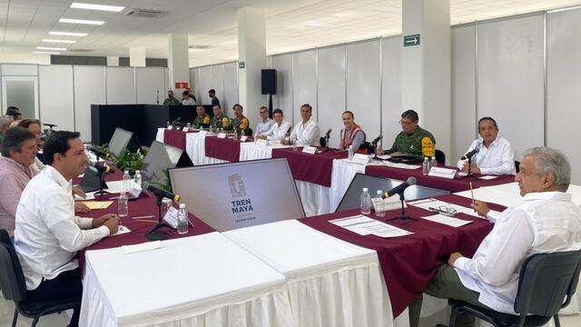 AMLO en supervisión de tramo 4 del Tren Maya