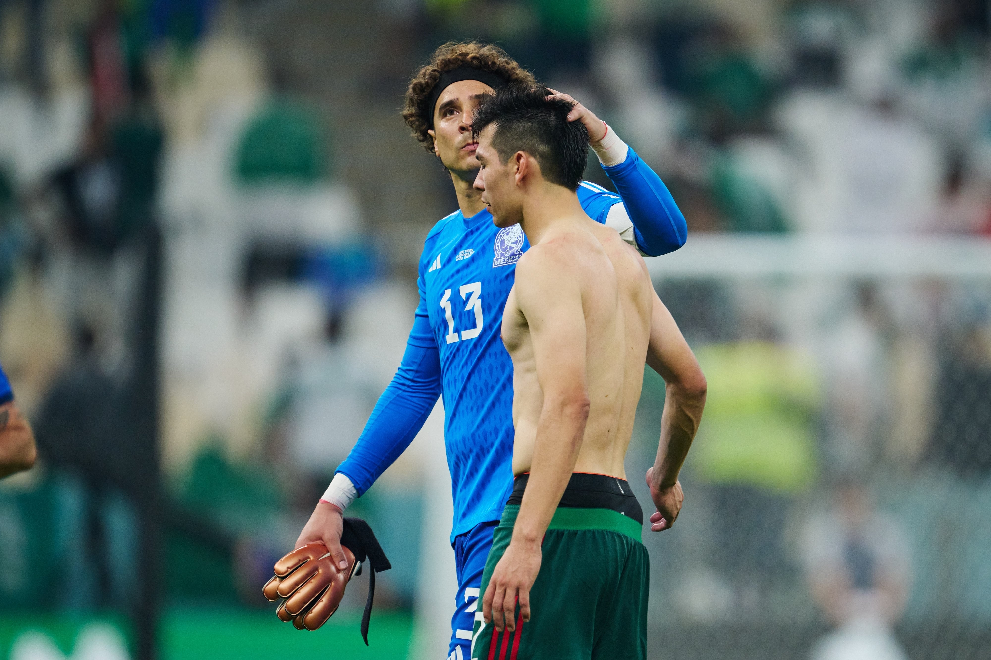 Memo Ochoa y Chucky Lozano con la Selección Mexicana