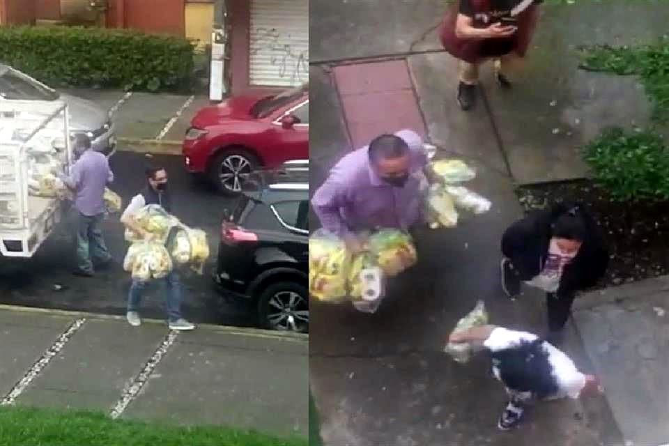 Repartieron despensas en Coyoacán