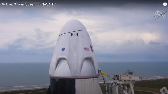 Cápsula Crew Dragon de SpaceX.