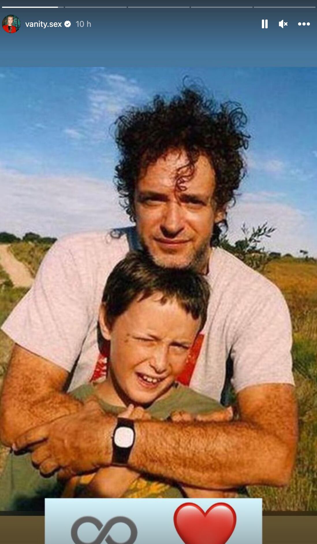 Foto de Benito y Gustavo Cerati