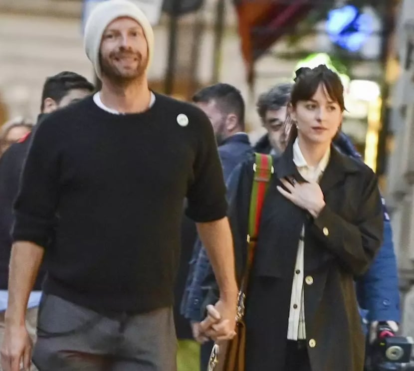 Dakota Johnson y Chris Martin