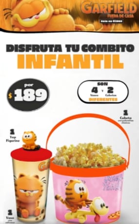 Coleccionables Cinemex de Garfield: Fuera de Casa